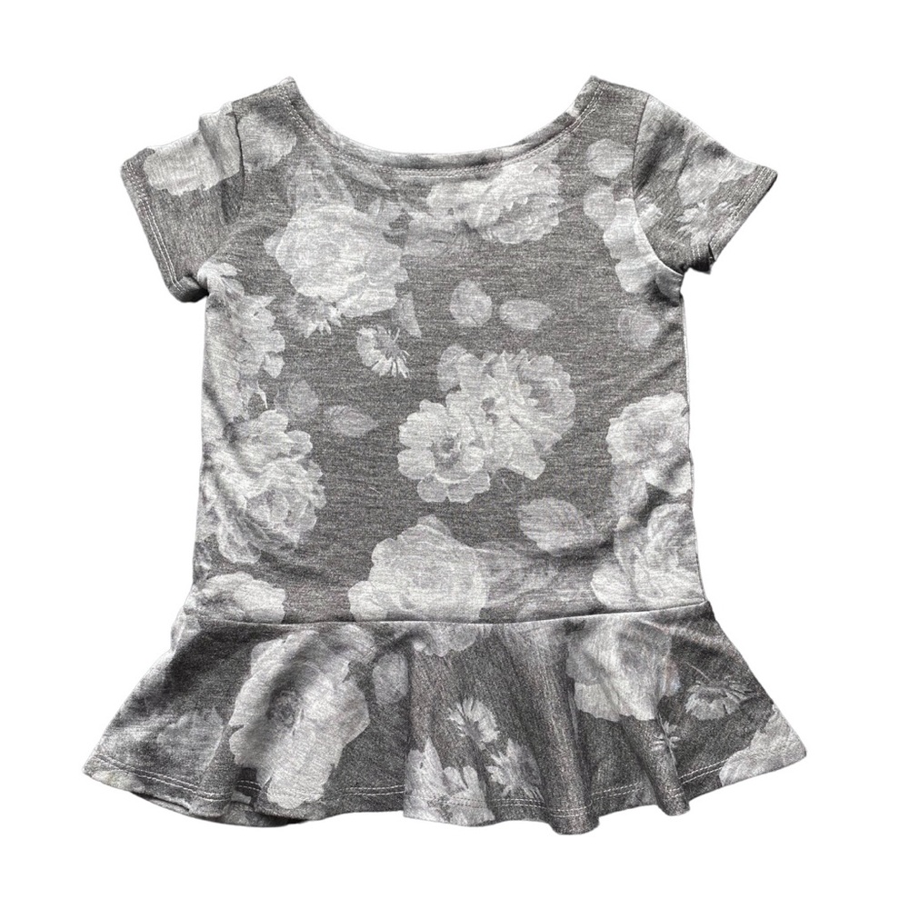 New Girls Peplum Floral Top Canadian Small Shop Handmade